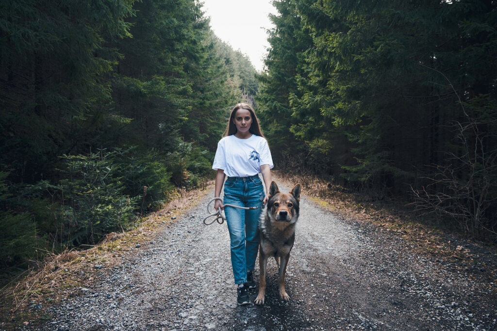 produktová fotografia oblečenia v prírode